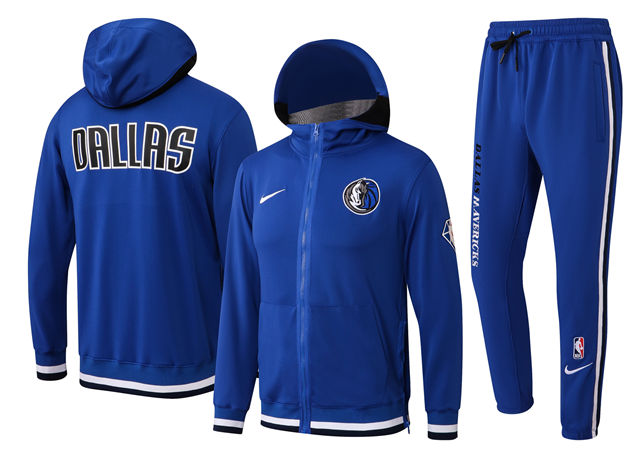 COMPLETO DALLAS MAVERICKS (TUTA CON FELPA CON CAPPUCCIO + PANTALONI DA JOGGING)