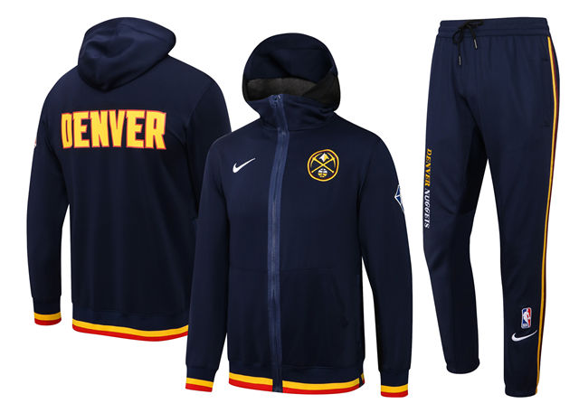 COMPLETO DENVER NUGGETS (TUTA CON FELPA CON CAPPUCCIO + PANTALONI DA JOGGING)