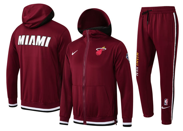 COMPLETO MIAMI HEAT (TUTA CON FELPA CON CAPPUCCIO + PANTALONI DA JOGGING)