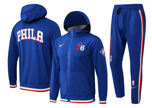 COMPLETO PHILADELPHIA 76ERS (TUTA CON FELPA CON CAPPUCCIO + PANTALONI DA JOGGING)