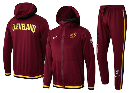 COMPLETO CLEVELAND CAVALIERS (TUTA CON FELPA CON CAPPUCCIO + PANTALONI DA JOGGING)