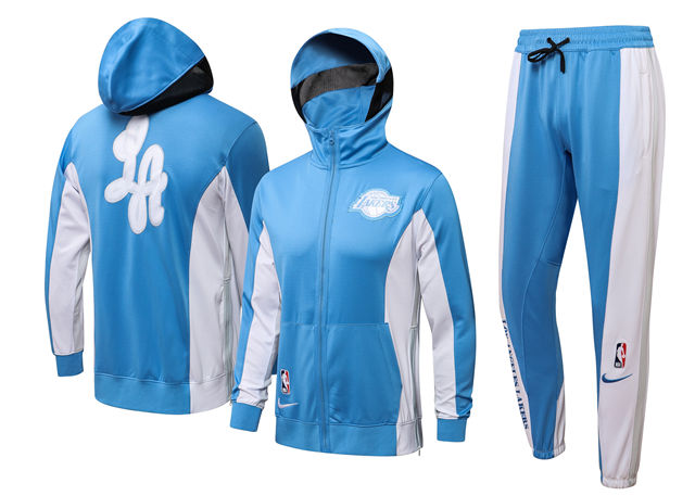 COMPLETO LAKERS LOS ANGELES (TUTA CON FELPA CON CAPPUCCIO + PANTALONI DA JOGGING)