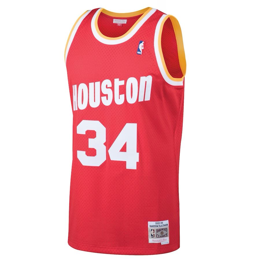 MAGLIA HAKEEM OLAJUWON HOUSTON ROCKETS VINTAGE